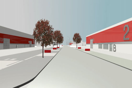 Hoppegarten Gewerbe- und Logistikpark - Vorschlag Leitsystem Hoppegarten